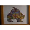 Image 2 : FRAMED BEAR ART; SIGNED