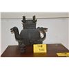 Image 1 : CHINESE BRONZEWARE PHOENIX BIRD BEAST WINE VESSEL/POT
