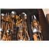 Image 2 : ASSORTED LARGE LOT OF FLATWARE IN CASE