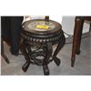 Image 1 : CHINESE STOOL W/INLAID MARBLE