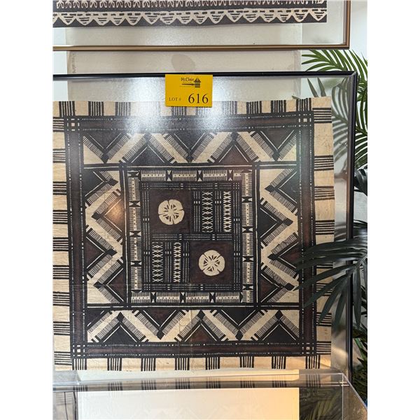 FRAMED SAMOAN TAPA