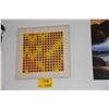 Image 1 : FRAMED ABSTRACT ART; SIGNED (15 1/2" X 15 1/2")