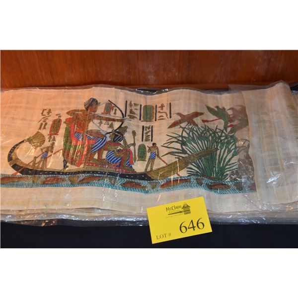 PAPYRUS PAINTINGS (32" X 12 1/2") (6 PCS)