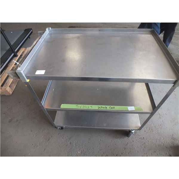 Stainless Steel Catering Cart On Wheels