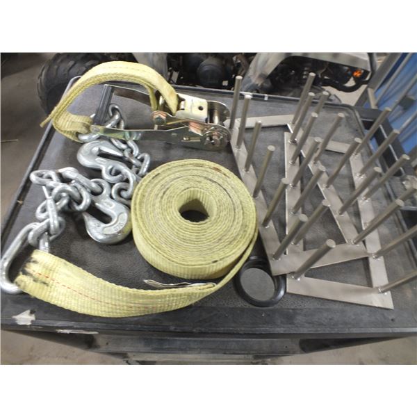 Tie Down Strap & 2 File Holders