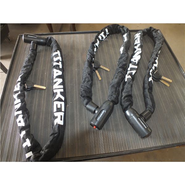 Three Titanker Bike Locks
