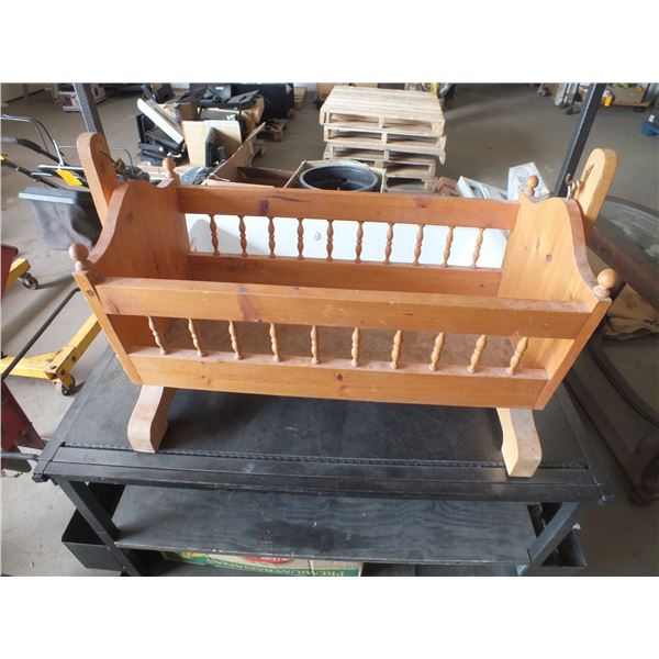 Wooden Doll Cradle