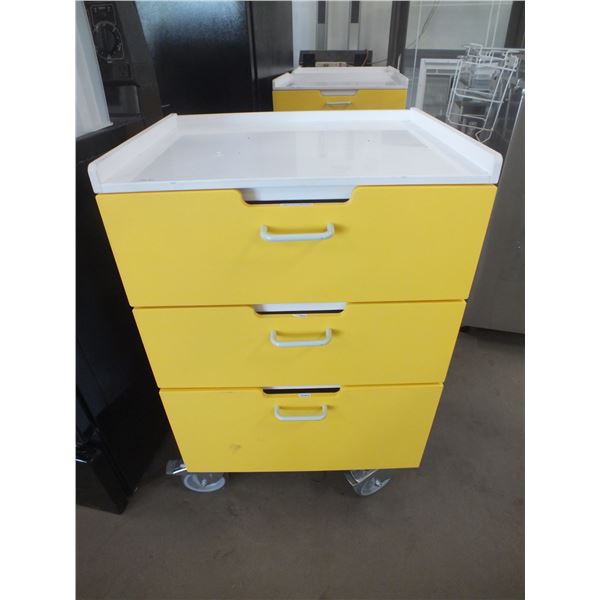 3 Drawer Cabinet On Wheels