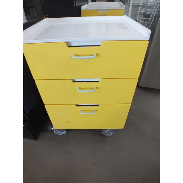 3 Drawer Cabinet On Wheels
