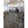 Image 1 : Stainless Steel Storage Rack On Wheels