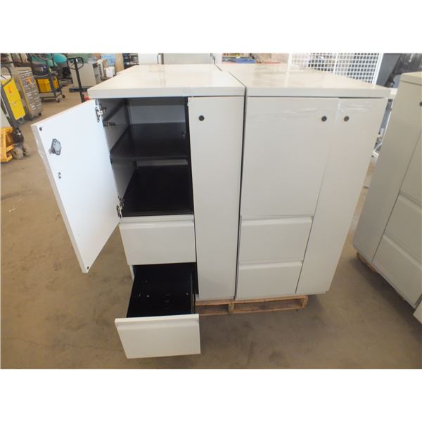 4 Metal Storage Cabinets