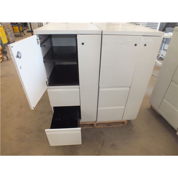 4 Metal Storage Cabinets
