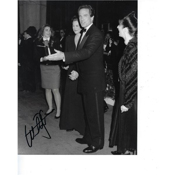 Warren Beatty signed photo