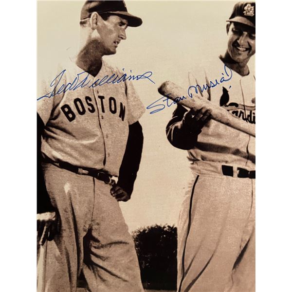 Ted Williams / Stan Musial signed photo