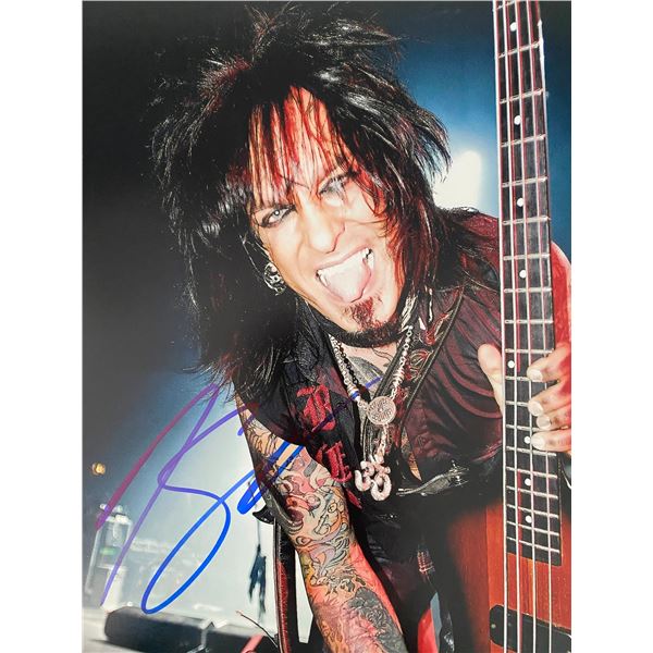 Motley Crue Nikki Sixx signed photo