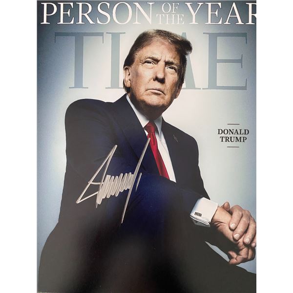 US President Donald Trump signed photo