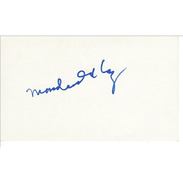 Miracle on 34th Street Macdonald Carey original signature