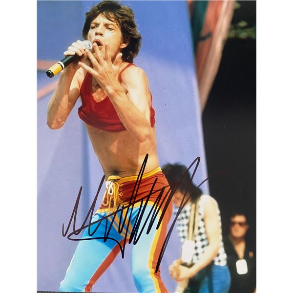 Rolling Stone Mick Jagger signed photo