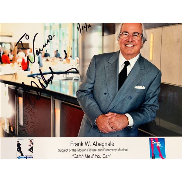 Catch me if You Can Frank W Abagnale signed photo