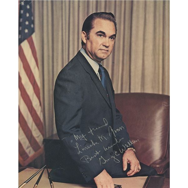George Wallace signed photo