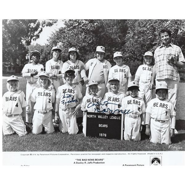 The Bad News Bears Chris Barnes signed movie photo