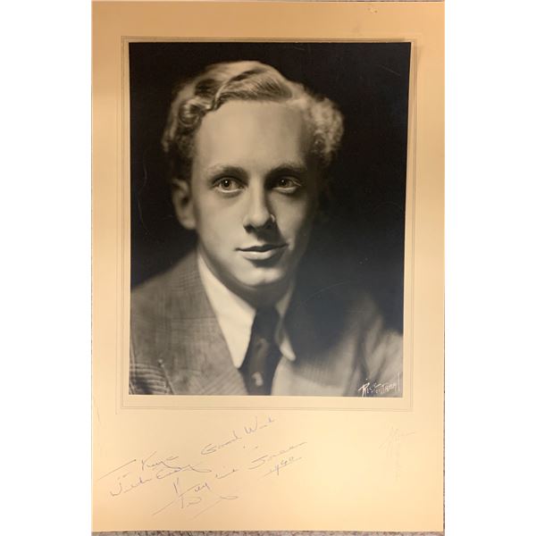 Double Your Money Host Hughie Green signed photo