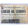 Image 1 : New York World - Telegram Original 1945 Vintage Newspaper
