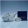 Image 8 : Herend Porcelain Strawberry Handled Ramekin and Jewelry Box