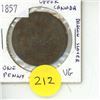 Image 1 : 1857 Upper Canada Half Penny.
