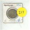 Image 1 : 1890 Netherlands 25 Cents Coin.