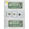Image 1 : 1967 Canadian (2)  One Dollar, 5 Cents, 10 Cents, 25 Cents Coin.