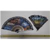 Image 1 : Vintage Italian Decorative Folding Hand Fans.