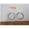 Image 1 : 925 italy silver hoop earrings