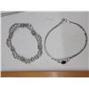 Image 3 : 6 beautiful silver toned necklaces
