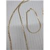 Image 3 : Beautiful 14kt gold plated chain/ pendent and bracelet