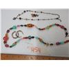 Image 2 : Lot of 6 beautiful necklaces with matching earrings