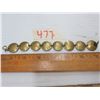 Image 1 : Vintage coin bracelet brass peru sol de oro 7"