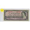 Image 1 : 1954 Canadian Ten Dollar.