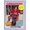 Image 1 : 1975-76 O-Pee-Chee Ken Dryden #35.