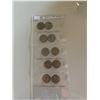 Image 1 : 1950's Canadian 5 Cent coins (full set).