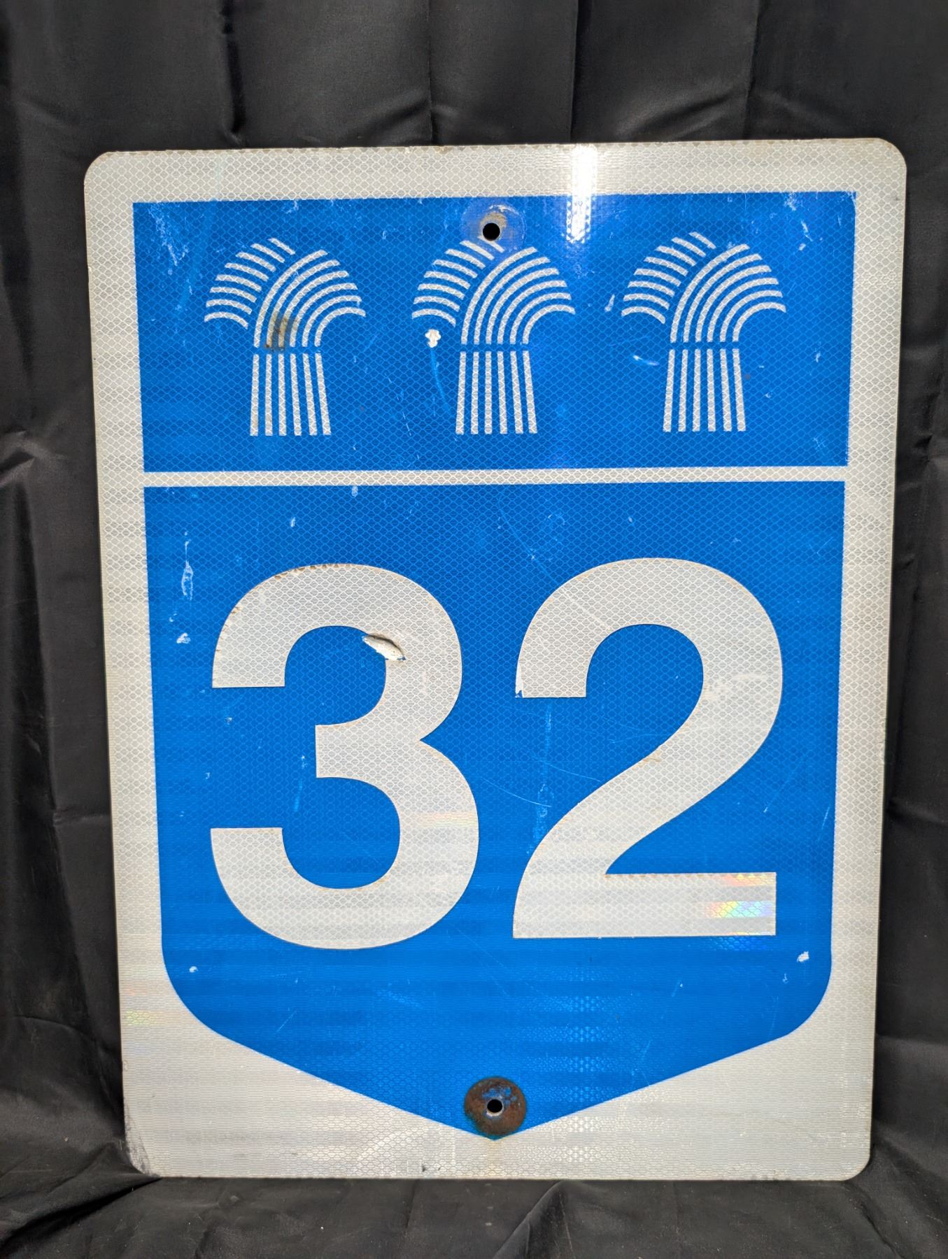 HWY 32 Highway Sign -18inX24in - Schmalz Auctions