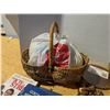Image 6 : Misc. Lot (Wall Decor, Basket, Plastic Eggs, Christian Books, and etc.)
