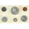 Image 2 : lot of coins1/5/25/50 cent coins, and silver dollar (1965)