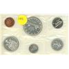 Image 1 : lot of coins1/5/25/50 cent coins, and silver dollar (1965)