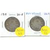 Image 1 : (2) Canadian 50 cent silver coin (1918-V.G.8) (1919 VG-8)