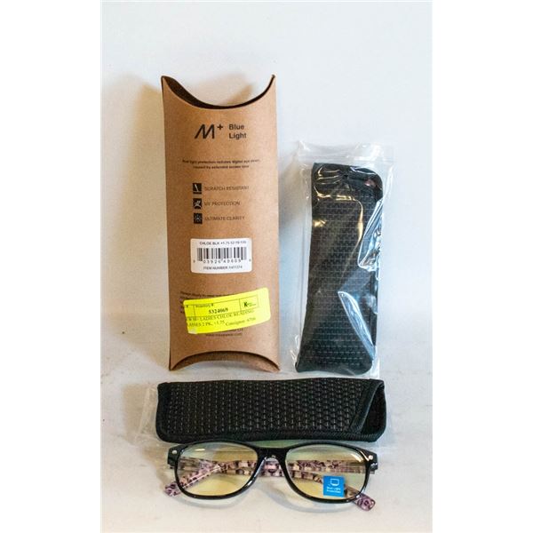 NEW M+ LADIES CHLOE READING GLASSES 2 PK, +1.75