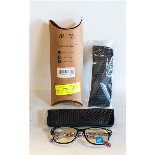 NEW M+ LADIES CHLOE READING GLASSES 2 PK, +1.50