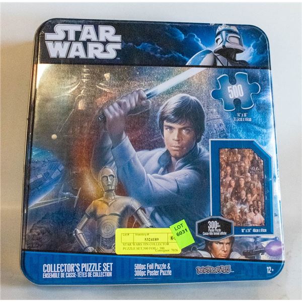 STAR WARS TIN COLLECTOR PUZZLE SET,500 FOIL+ 300
