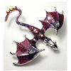 Image 1 : 7) MULTICOLORED ENAMEL AND CRYSTAL DRAGON