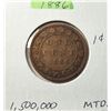 Image 1 : 24) VICTORIAN 1886 CANADIAN LARGE PENNY.